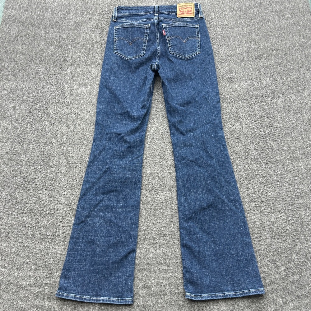 Levi's Jeans Women 28 Blue 725 High Rise Bootcut Stretch Denim Denim Pants - Picture 7 of 9